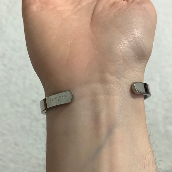 Nominal Men’s Silver Bracelets with Kaaba Coordinates - Picture 13 of 14